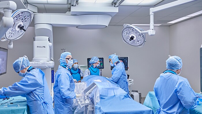 Interventional cardiology procedure with Philips Azurion